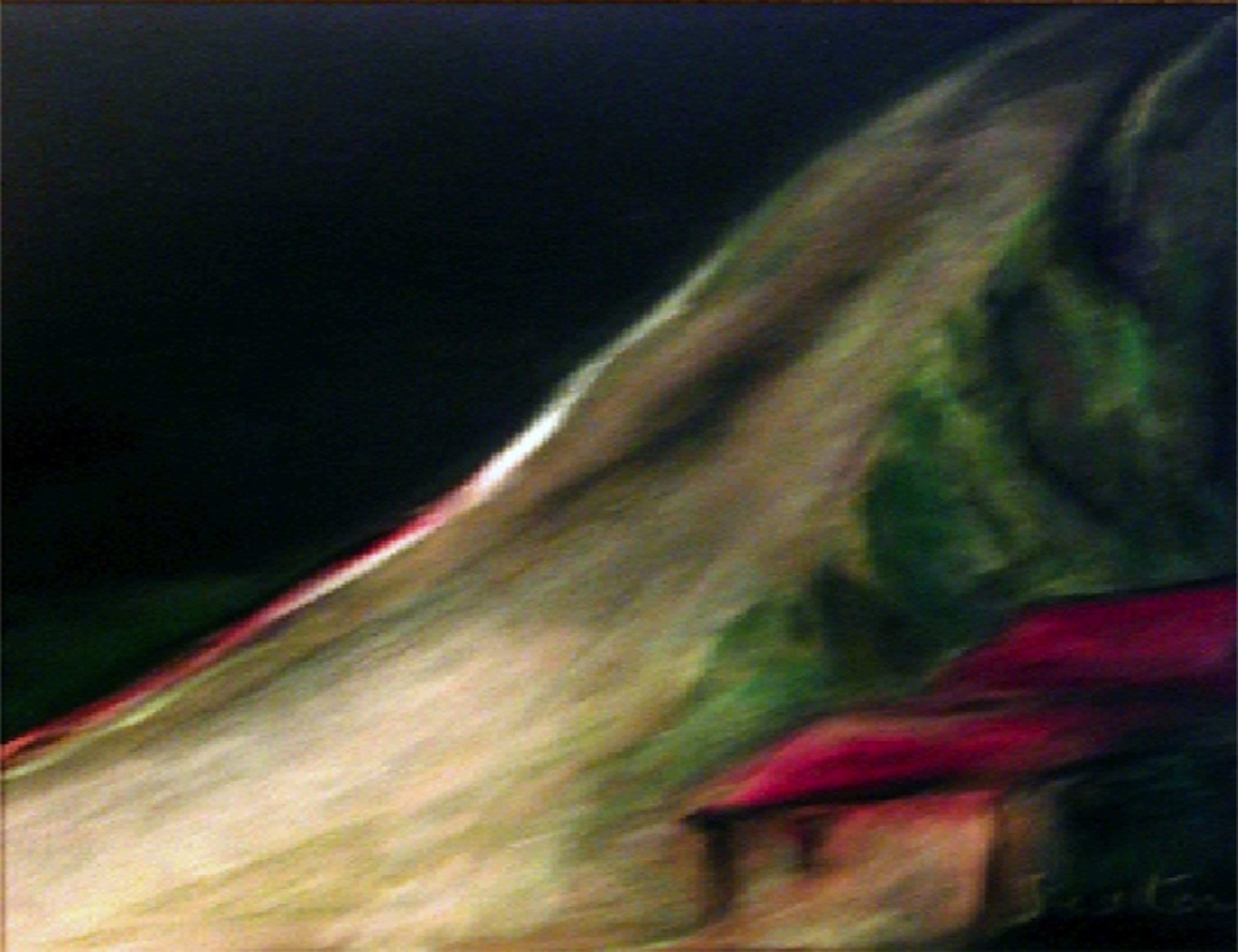 Sur la route, en rêvant - Acrylique, 45x60 cm